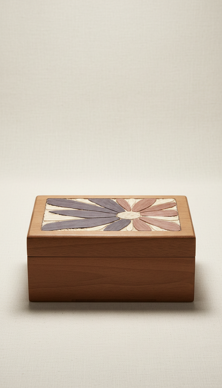 Caja de madera grabada personalizada