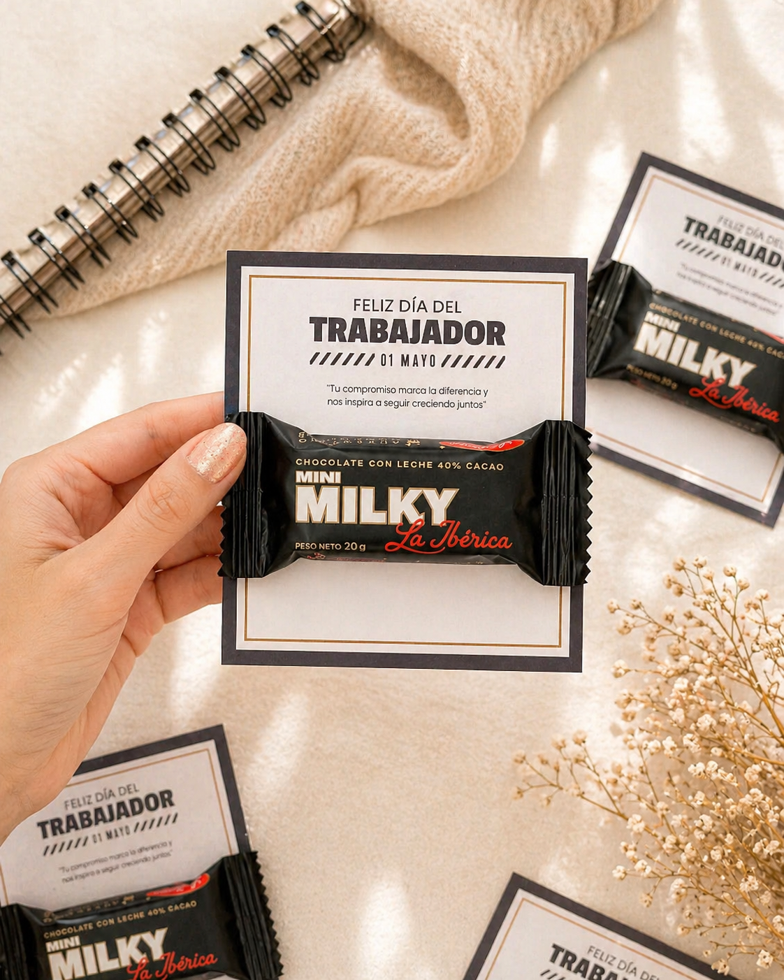 Tarjeta + Chocolate Milky